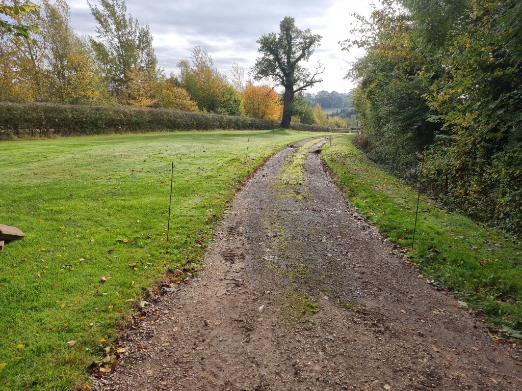 This is a large driveway which is just about to have a tar and chip driveway installed on by Sawston Driveways